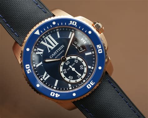 cartier calibre de cartier diver blue|calibre de cartier 3299 automatic.